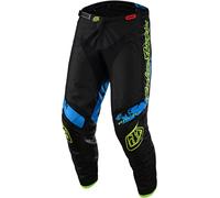 Troy Lee Designs GP Astro Pantalones de motocross, negro-amarillo, tamaño 32 para Hombres