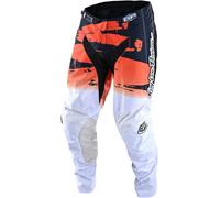 Troy Lee Designs GP Brushed Team Pantalones Juveniles de Motocross, blanco/naranja, Talla 22