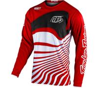 Troy Lee Designs GP Drift Motocross Jersey, blanco-rojo, tamaño 2XL para Hombres