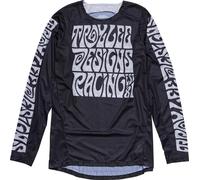Troy Lee Designs GP Pro Air Manic Monday Maillot de motocross, negro-blanco, tamaño L para Hombres