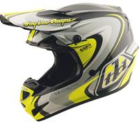 Troy Lee Designs GP Pro Crossover MIPS Casco de motocross, negro-gris-amarillo, tamaño L para Hombres