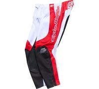 Troy Lee Designs GP Pro Frames Pantalones de motocross, blanco-rojo, tamaño 32 para Hombres