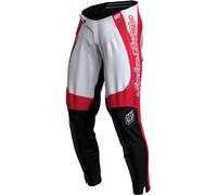 Troy Lee Designs GP Pro Frames Pantalones de motocross, blanco-rojo, tamaño 36 para Hombres