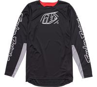 Troy Lee Designs GP Pro Icon Maillot de motocross, negro-gris, tamaño 2XL para Hombres