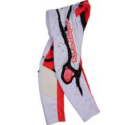 Troy Lee Designs GP Pro Membrane Pantalones juveniles de motocross, blanco/rojo, Talla 22