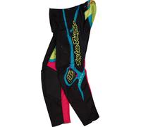Troy Lee Designs GP Pro Membrane, pantalones textiles juventud 24 male Negro/Turquía/Fucsia/Amarillo Neón