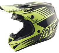 Troy Lee Designs GP Pro MIPS Segment Casco de motocross, negro-amarillo, tamaño M para Hombres