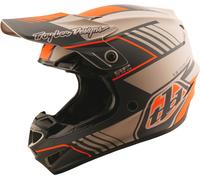 Troy Lee Designs GP Pro Segment, casco de motocross XS female Mate Beige/Marrón Oscuro/Naranja