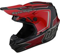 Troy Lee Designs GP Ritn Casco de motocross, negro-rojo, tamaño XL para Hombres