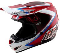 Troy Lee Designs GP Shutter, casco de motocross XXL female Rojo/Rojo Oscuro/Blanco