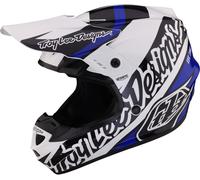 Troy Lee Designs GP Slice Casco de motocross, negro-blanco-azul, tamaño 2XL para Hombres