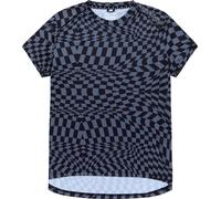 Troy Lee Designs Lilium SS Twisted Checkers Ladies Maillot de bicicleta, negro-gris, tamaño S para Mujer