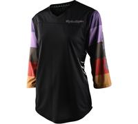 Troy Lee Designs Mischief Rugby Jersey de bicicleta para damas, negro/multicolor, Talla S