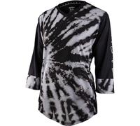 Troy Lee Designs Mischief Tie Dye Maillot de bicicleta para mujer, negro, Talla XS