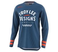Troy Lee Designs Offroad Motocross Dirt Bike ATV motocicleta Powersports Racing Jersey camisa para hombre Scout GP (Ride On Slate/Azul XL)