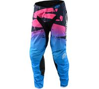 Troy Lee Designs One & Done GP Brushed Pantalones Juveniles de Motocross, rosa-azul, tamaño 24