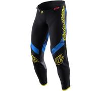 Troy Lee Designs GP Astro Pantalones de motocross, negro-amarillo, tamaño 32 para Hombres