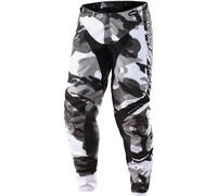 Troy Lee Designs GP Brazen Camo Pantalones de motocross, negro-gris-blanco, tamaño 32