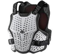Troy Lee Designs RockFight Flex Chaleco protector, negro-blanco, tamaño XL 2XL para Hombres