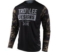 Troy Lee Designs Scout GP Peace & Wheelies Camo Maillot de motocross, Camuflaje, Talla S