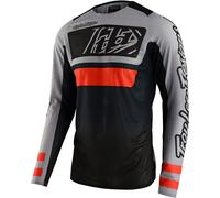 Troy Lee Designs SE Pro Air Lanes Maillot de motocross, negro-gris-naranja, tamaño M para Hombres