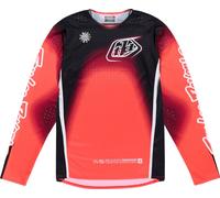 Troy Lee Designs SE Pro Array Maillot de motocross, negro-blanco-rojo, tamaño XL para Hombres