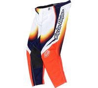 Troy Lee Designs SE Pro Array Pantalones de motocross, blanco-azul-naranja, tamaño 38 para Hombres