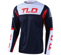 Troy Lee Designs SE Pro Fractura Maillot de Motocross, azul oscuro/rojo, Talla XXL