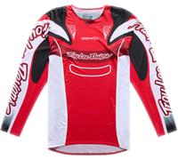 Troy Lee Designs SE Pro Salvo Maillot de motocross, blanco-rojo, tamaño M para Hombres