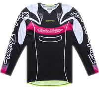 Troy Lee Designs SE Pro Salvo Maillot de motocross, negro-blanco, tamaño XL para Hombres