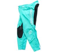 Troy Lee Designs SE Pro Solo Pantalones de motocross, blanco/turquesa/negro, Talla 34