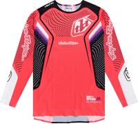 Troy Lee Designs SE Ultra Optic Maillot de motocross, negro-blanco-rosa, tamaño 2XL para Hombres
