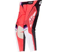 Troy Lee Designs SE Ultra Optic Pantalones de motocross, blanco/rosa/negro, Talla 38