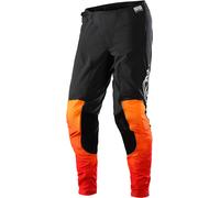 Troy Lee Designs SE Ultra Streamline Pantalones de motocross, negro/naranja, Talla 30