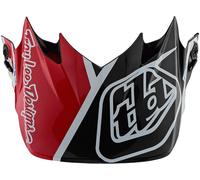 Troy Lee Designs SE4 Metric Visera de casco Motocross, negro-rojo para Hombres
