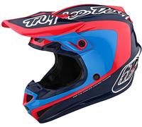 Troy Lee Designs SE4 One & Done Corsa Casco de Motocross Juvenil, rosa-azul, tamaño L