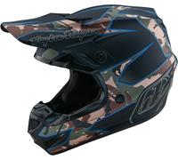 Troy Lee Designs SE4 Polyacrylite Matrix MIPS Casco de motocross, negro/camuflaje, Talla S (55/56)