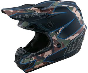 Troy Lee Designs SE4 Polyacrylite Matrix MIPS Casco de motocross, negro, tamaño XS 54 55 para Hombres