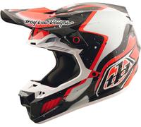 Troy Lee Designs SE5 Carbon Membrane MIPS Casco de motocross, negro-rojo, tamaño XL para Hombres