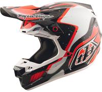 Troy Lee Designs SE5 Carbon Membrane MIPS Casco de motocross, negro/rojo, Talla XL