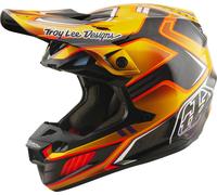 Troy Lee Designs SE5 Carbon MIPS Crest Casco de motocross, Oro, Talla S (55/56)