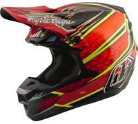Troy Lee Designs SE5 Carbon MIPS Wings Casco de motocross, rojo, Talla XL (60/61)