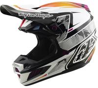 Troy Lee Designs SE5 Composite MIPS Lined Up Casco de motocross, Negro/Blanco, Talla S (55/56)