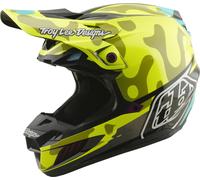 Troy Lee Designs SE5 Composite MIPS Myth Casco de motocross, Amarillo neón, Talla S (55/56)
