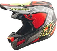 Troy Lee Designs SE5 Composite Stripes MIPS Casco de motocross, negro-rojo, tamaño S para Hombres