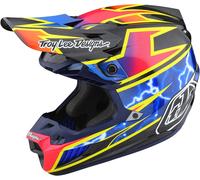 Troy Lee Designs SE5 Lightning MIPS Carbon Casco de motocross, negro-rosa, tamaño L para Hombres