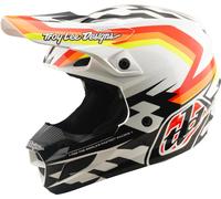 Troy Lee Designs SE5 Polycarbonate MIPS Dash Casco de motocross, Naranja/Blanco, Talla XL (60/61)