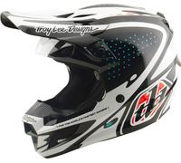Troy Lee Designs SE5 Polycarbonate MIPS The Line Casco de motocross, Negro/Blanco, Talla XL (60/61)