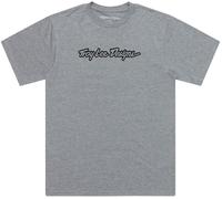Troy Lee Designs Signature Camiseta de manga corta, gris/negro, Talla XL