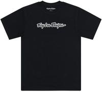 Troy Lee Designs Signature Camiseta de manga corta, Negro/Blanco, Talla S